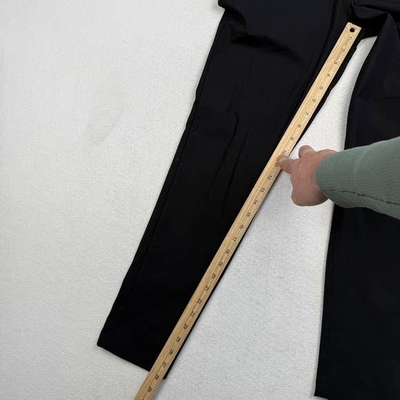 Lululemon Pants Mens 28x28 Black Tech Chino Slim Tapered Casual Golf Travel - Picture 5 of 10